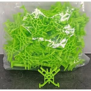 115 KNEX Neon Green Connectors Screamin Serpent Roller Coaster Track Parts K'NEX